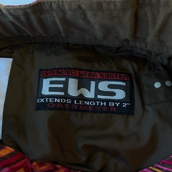 ❤️ Obermeyer fun geometric prints Snow Ski Pants Size 16  N8 - Picture 13 of 13